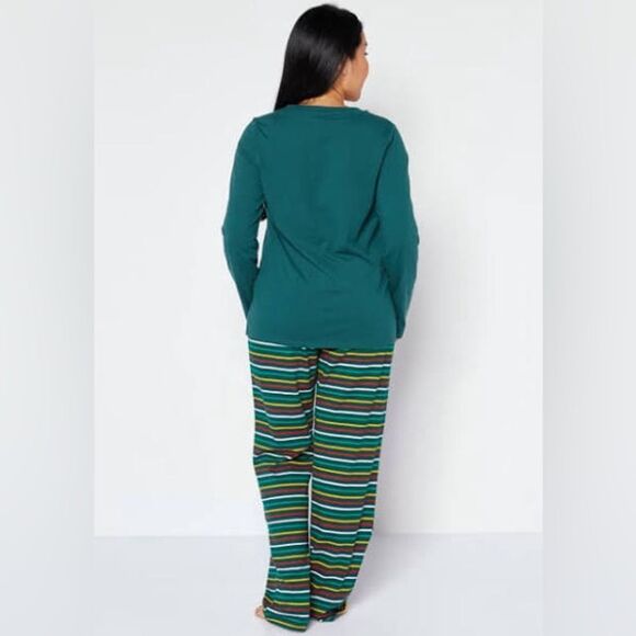 Family Pajamas Merry Jingle Mix It Family Pajama Set for Women Size M - Picture 3 of 4